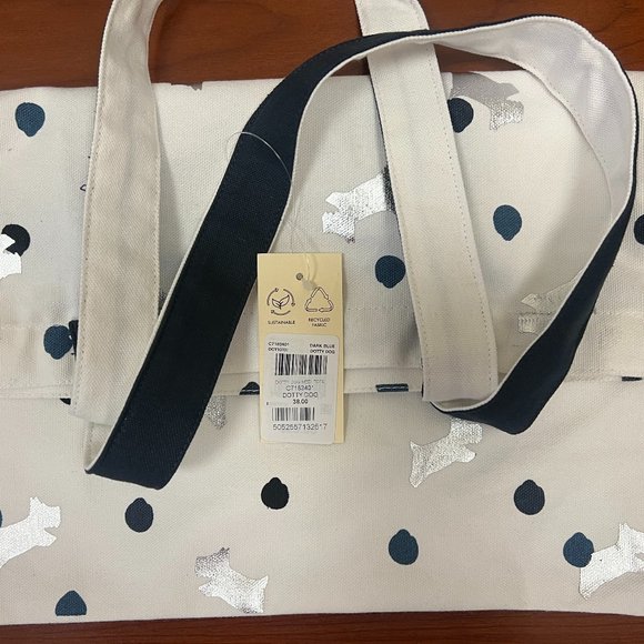 RADLEY Dotty Dog Cotton Canvas Shopper Tote Bag- NWT - Picture 3 of 8